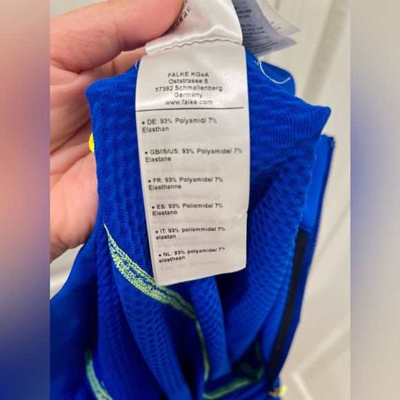 FALKE Germany Skii Men’s Zip Up Thermal Long Sleeve Half Zip Maximum Warm - Picture 6 of 7